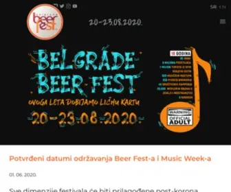Belgradebeerfest.com(Belgrade Beer Fest) Screenshot