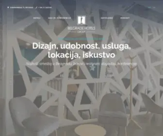 Belgradehotelsgroup.com(Belgrade Hotels Group) Screenshot