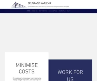 Belgradekarizma.com(Delegate Sales Outsourcing) Screenshot