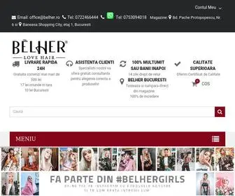 Belher.ro(Magazin de extensii si peruci din par natural sau sintetic) Screenshot