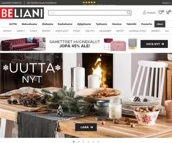 Beliani.fi(Huonekalut, puutarhakalusteet ja valaisimet jopa) Screenshot