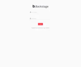 Believebackstage.com(Personal Area) Screenshot