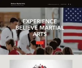 Believemartialarts.com(Believe Martial Arts) Screenshot