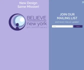 Believeny.org(Believe New York) Screenshot