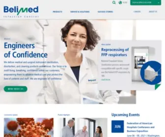 Belimed.com(Belimed a Leader in Sterile Processing and Infection Control) Screenshot