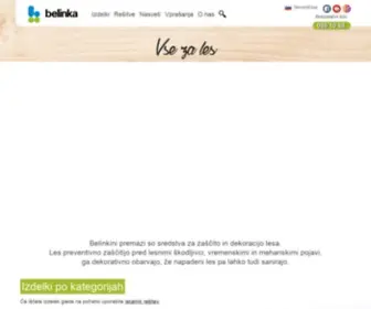 Belinka.com(Vse za les) Screenshot