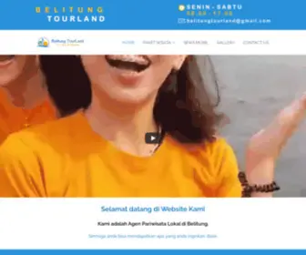 Belitungtourland.com(Agent pariwasata lokal di Belitung) Screenshot