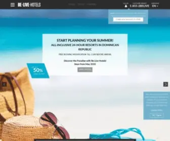 Belivehotels.com(Be Live Hotels) Screenshot