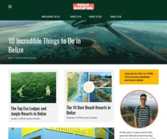 Belizeadventure.ca(Guide to Belize) Screenshot