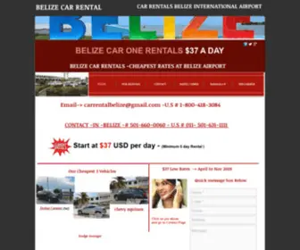 Belizeautorental.com(Belize Car Rental) Screenshot