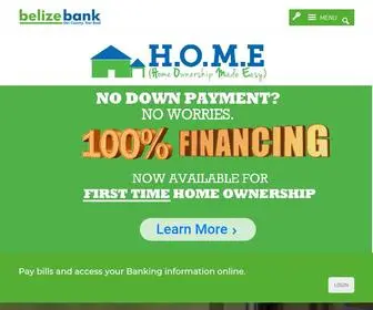 Belizebank.com(Belize Bank) Screenshot