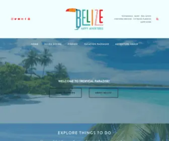 Belizehappyadventures.com(Belize Happy Adventures) Screenshot