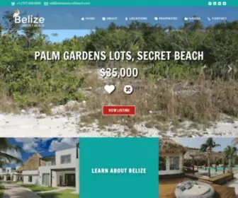 Belizesecretbeach.com(RE/MAX Belize Secret Beach) Screenshot