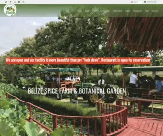 Belizespicefarm.com(Belize Spice Farm & Botanical Garden) Screenshot