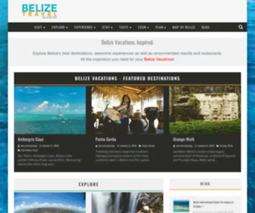 Belizetravelmag.com(Belize Vacations) Screenshot