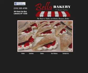 Bella-Bakery.com(Bella Bakery) Screenshot