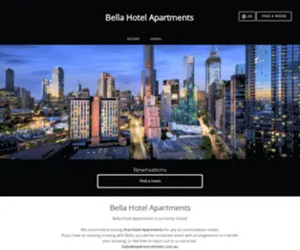 Bellaapartmenthotel.com.au(Experience Bella Hotel Apartments) Screenshot