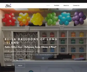 Bellaballoonsli.com(Custom Balloon Decor) Screenshot