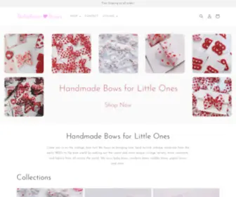 Bellabeanbows.com(Baby Bows and Toddler Bows) Screenshot