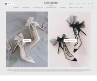 Bellabelleshoes.com(Designer Evening & Wedding Shoe Store) Screenshot