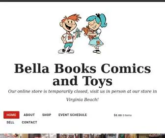Bellabookscomics.com(Bella Books Comics and Toys) Screenshot
