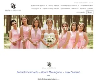 Bellabridesmaids.co.nz(Bella Bridesmaids) Screenshot