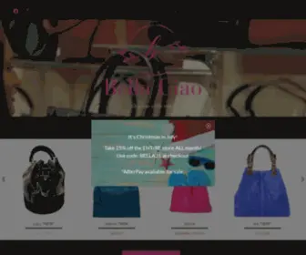 Bellaciaohandbags.com(Bella Ciao Handbags) Screenshot