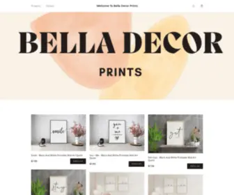 Belladecorprints.com(Bella Decor Prints) Screenshot