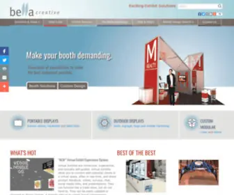 Bellaexhibits.com(Bella Creative Exhibits) Screenshot