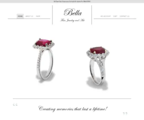 Bellafinejewelry.design(Fine Jewelry and Art) Screenshot