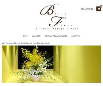 Bellafiora.com(San Francisco Florist) Screenshot