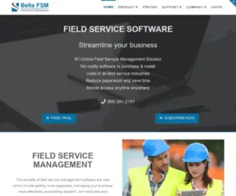 Bellafsm.com(Field Service Management Software) Screenshot