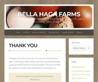 Bellahagafarms.com(Homesteading) Screenshot