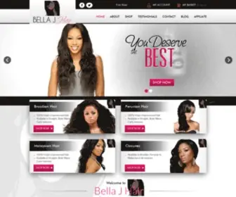 BellajHair.com(Bella J Hair) Screenshot