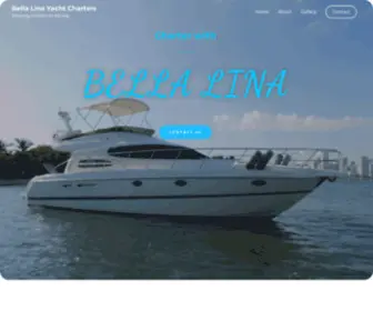 Bellalinayachtcharters.com(Amazing charters on the bay) Screenshot