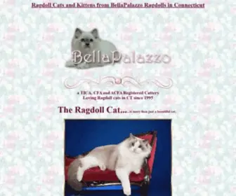 Bellapalazzo-Ragdollcats.com(Ragdoll Cats and Kittens from BellaPalazzo Ragdolls in Connecticut) Screenshot