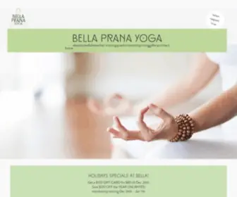 Bellaprana.com(Bella prāṇa yOga) Screenshot