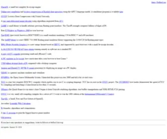 Bellard.org(Fabrice Bellard's) Screenshot