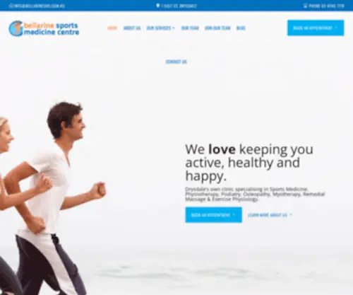 Bellarinesmc.com.au(Active, healthy and happy) Screenshot