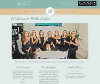 Bellasalonofwilmington.com(Bella Salon) Screenshot