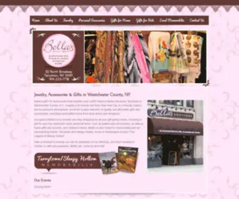 Bellasboutiquetarrytown.com(This Westchester County NY gift boutique) Screenshot