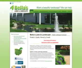 Bellaslawnandlandscape.com(Bellas Lawn and Landscape) Screenshot