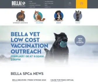 Bellaspca.org(Bella SPCA) Screenshot