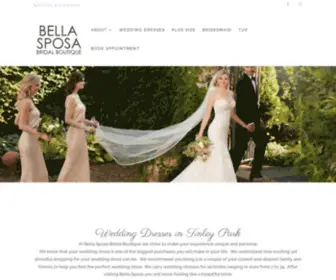 Bellasposaboutique.com(Bella Sposa Bridal Boutique Tinley Park) Screenshot