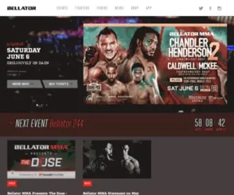 Bellator.com(Bellator MMA) Screenshot