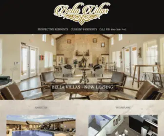 Bellavillaslubbock.com(Bella Villas) Screenshot