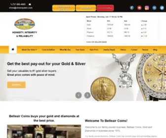 Belleaircoins.com(Gold Silver Sales) Screenshot