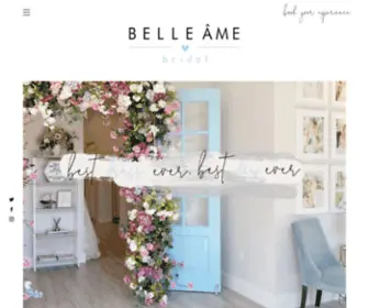 Belleamebridalhouston.com(Belle Âme Bridal) Screenshot