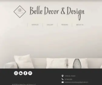 Belledecoranddesign.com(Belle Decor & Design) Screenshot