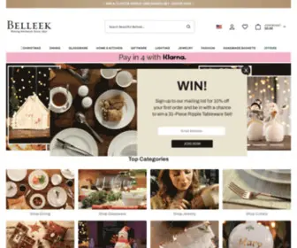 Belleek.ie(Belleek Pottery) Screenshot